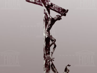 ferro - Cristo in croce e Maria