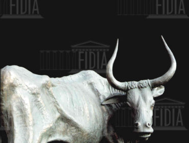 bronzo - mucca con vitellino